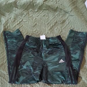 Adidas Kids Camouflage Green Joggers